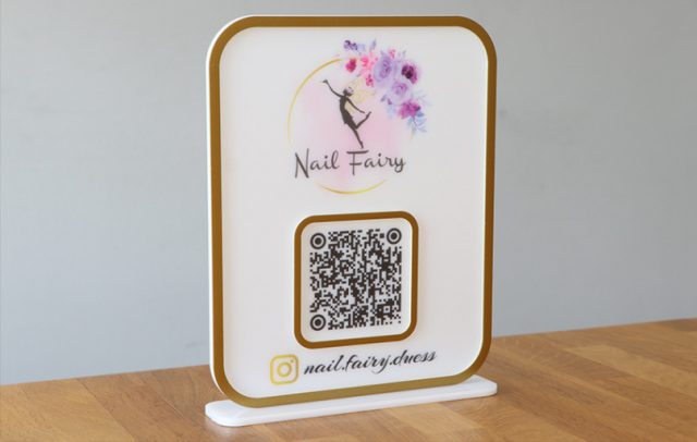 Настільна табличка для салону краси Nail Fairy