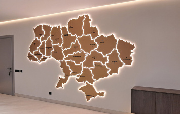 Світлодіодна LED (лед) мапа України