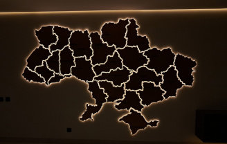 Світлова вивіска-карта