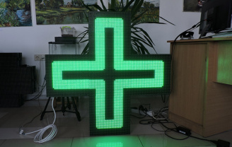 Аптечний хрест з світлодіодних модулів