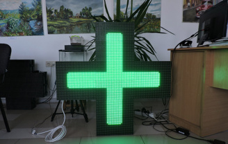 LED модулі на аптечному хресті